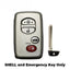2009-2014 (AFTERMARKET) Smart Key Shell for Toyota Corolla - Camry | PN: 1551A-14AAB
