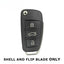 2006-2015 (AFTERMARKET) Flip Key Shell for Audi A3/S3 - A5 | IYZ-3314