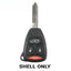 2005-2009 (AFTERMARKET) Smart Key Shell for Dodge - Jeep - Chrysler Aspen - Magnum - 300 | KOBDT04A
