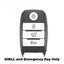 2016-2020 (AFTERMARKET) Smart Key Shell for Kia Optima | PN: 95440-D4000 - 95440-D5000