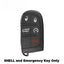 2014-2022 (AFTERMARKET) Smart Key Shell for Dodge - Jeep Durango - Grand Cherokee | M3N-40821302