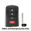 2013-2020 (AFTERMARKET) Smart Key Shell for Toyota Highlander - Rav4 | PN: 89904-0R080 - 89904-0E120
