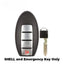 2006-2012 (AFTERMARKET) Smart Key Shell for Nissan - Infiniti Sentra - Maxima | PN: 285E3-EH12A