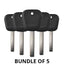 2015-2020 (AFTERMARKET) Transponder Key for GM Circle Plus | B120 - B121- Pack x5