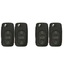 1999-2011 (AFTERMARKET) Remote Flip Keys for Volkswagen Golf | PN: 1K0959753H | NBG92596263 - Pack x4