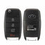 2014-2016 Kia Forte / 4-Button Flip Key / PN: 95430-A7400 / OSLOKA-OKA870T (YD) (OEM Refurb)