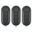 2012-2017 (AFTERMARKET) Remote Flip Keys for Fiat 500 | LTQF12AM433TX - Pack x3