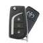 2019-2022 Toyota RAV4 / 3-Button Remote Flip Key / PN: 89070-0R300 / GQ4-73T (H Chip) (OEM Refurb)