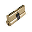 GMS Double-Sided Profile Cylinder – SC1 Keyway – Polished Brass US3