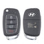 2017-2020 Hyundai Sonata / 4-Button Remote Flip Key / PN: 95430-C1210 / TQ8-RKE-4F25 (LF 4BT) (OEM Refurb)