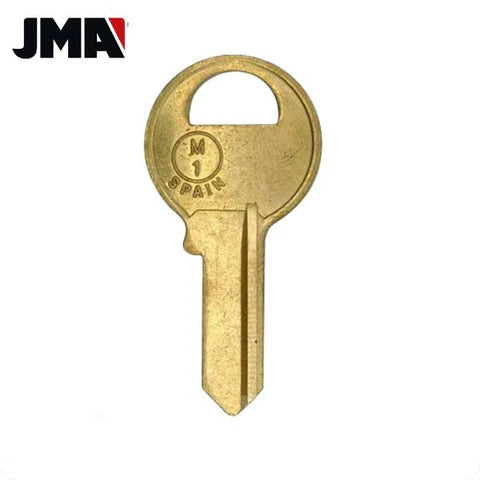 (JMA)  Metal Key Blank for Master Padlocks M1 / 1092 / Brass Hover Image