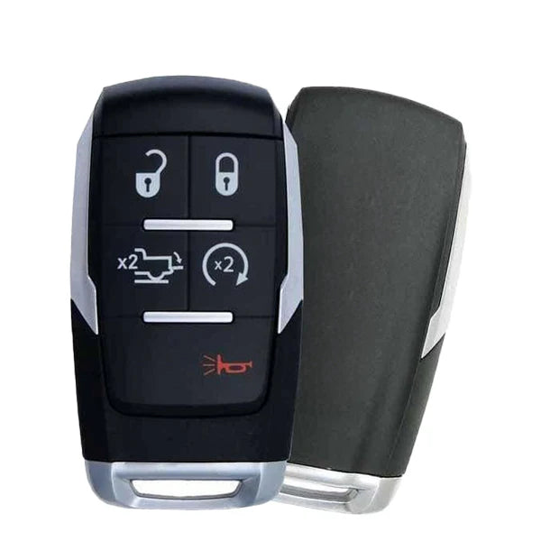 2019-2021 Dodge Ram Pickup HD 2500-5500 / 5-Button Smart Key / PN: 68374994AB 68538050AA 68475385AA / GQ4-76T (OEM Recase)
