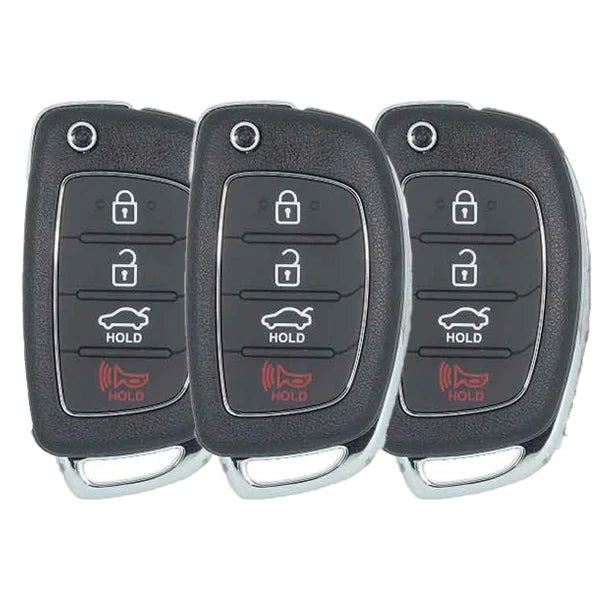 2015-2017 (AFTERMARKET) Remote Flip Keys for Hyundai Sonata | 95430-C1010  - Pack x3