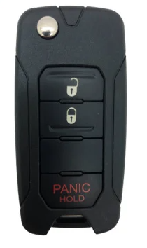 2004-2018 (Aftermarket) Chrysler/Dodge/Jeep 3-Btn Flip RFK (OHT692427AA)