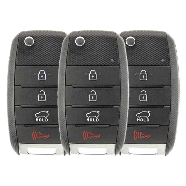 2014-2019 (AFTERMARKET) Remote Flip Keys for Kia Soul | PN: 95430-B2100 | OSLOKA-875T  - Pack x3