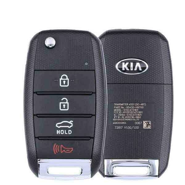 2018-2021 Kia Rio / 4-Button Flip Key / PN: 95430-H9700 / NYOSYEC4TX1611 (SC 4BT) (OEM Refurb) Hover Image