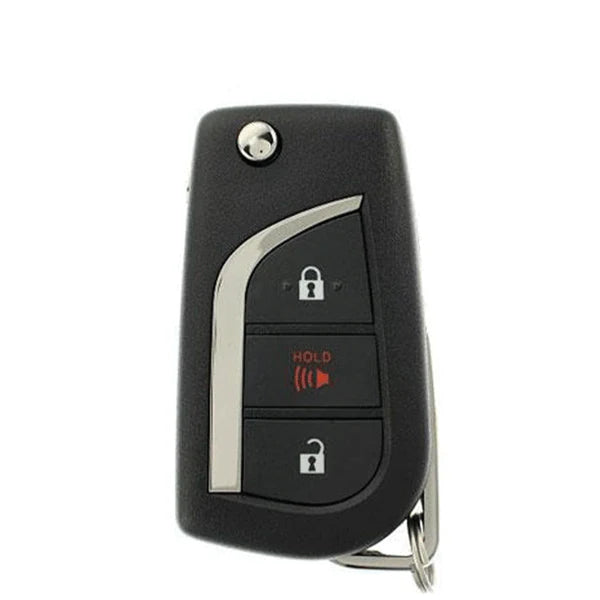 2017-2018 Toyota Corolla / 3-Button Remote Flip Key / PN: 89070-12C20 / HYQ12BFA (H Chip) (AFTERMARKET)