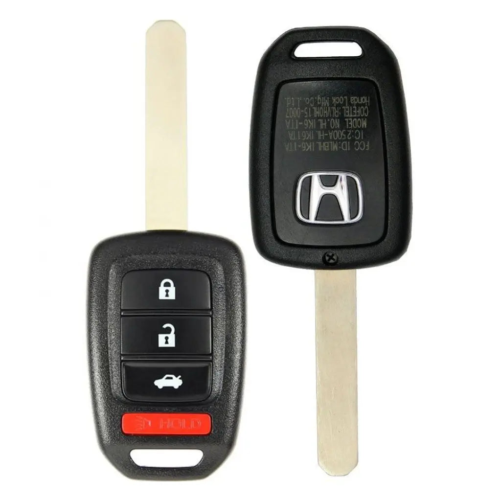 2013-2015 (OEM Refurb) Remote Head Key for Honda Accord / Civic | PN: 35118-T2A-A20 / MLBHLIK6-1T