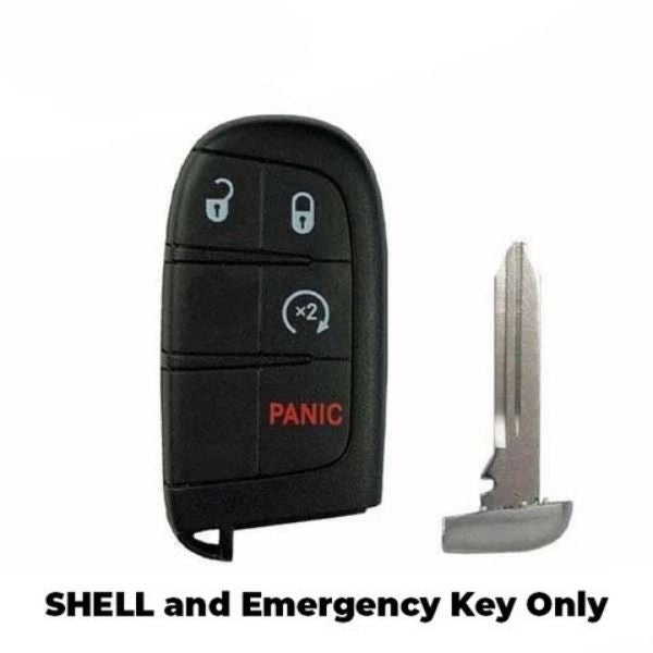 2011-2019 (AFTERMARKET) Smart Key Shell for Chrysler - Dodge - Jeep Durango - Grand Cherokee | PN: 68394195AA Hover Image