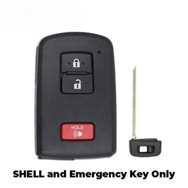 2012-2020 (AFTERMARKET) Smart Key Shell for Toyota RAV4 - Prius | PN: 89904-0E091 - 89904-0E090 - 89904-52290 Hover Image