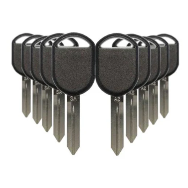2000-2017 (AFTERMARKET) Transponder Key for Ford Econoline - MKX | H92 / H84 - 4D63 80 Bit Chip - Pack X10