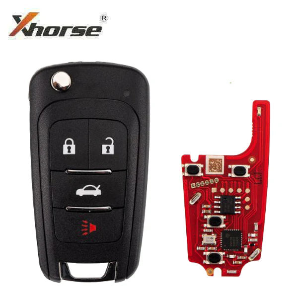 Xhorse - XKBU21EN - 2nd Generation Wired Remote Key (Foldable 4 Buttons) Buick Flip / 4-Buttons w Hover Image