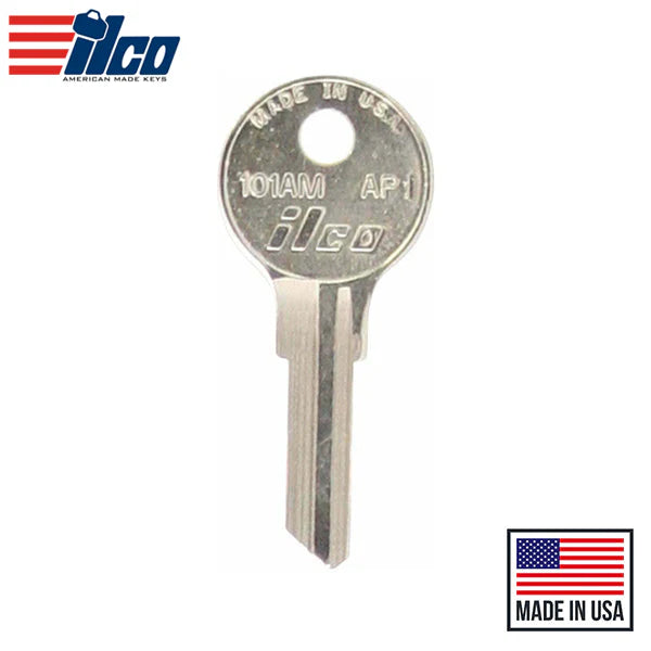 (ILCO) 101AM-AP1 Ilco Chicago Key – Brass