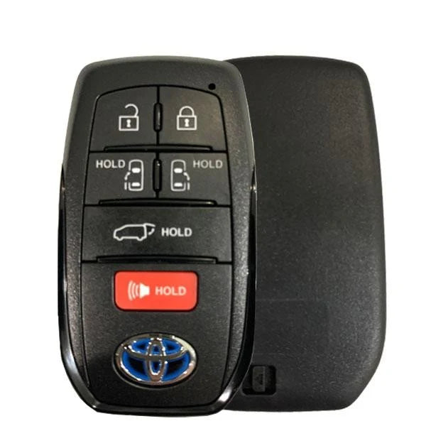 2021-2024 Toyota Sienna / 6-Button Smart Key / PN: 8990H-08010 / HYQ14FBX (Blue Hybrid Logo) (OEM)
