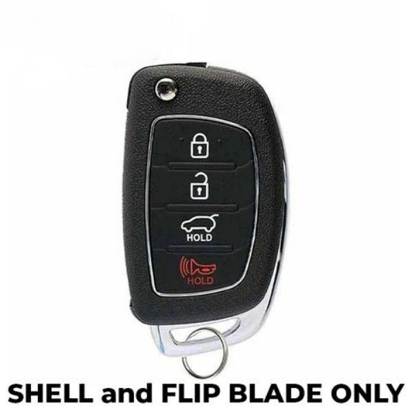 2015-2019 (AFTERMARKET) Flip Key Shell for Hyundai Sonata | TQ8-RKE-4F16 - TQ8-RKE-4F25 Hover Image