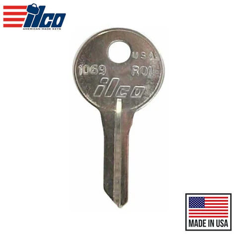 (ILCO) 1069-RO1 Ilco National Key – Brass Hover Image
