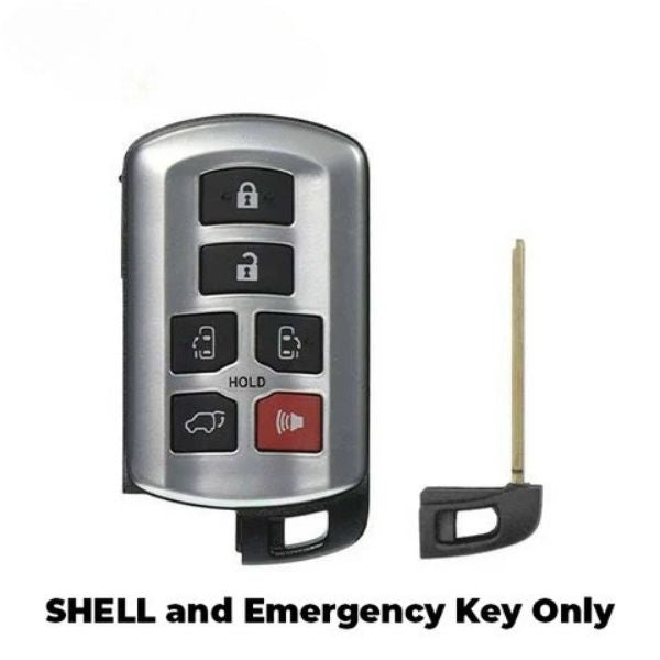 2011-2020 (AFTERMARKET) Smart Key Shell for Toyota Sienna | PN: 89904-08010