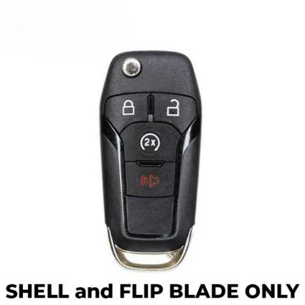 2013-2016 (AFTERMARKET) Flip Key Shell for Ford Fusion | PN: 164-R7986 | N5F-A08TDA Hover Image