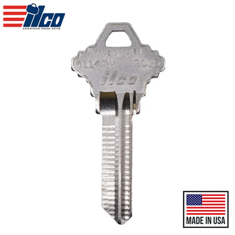 (ILCO) AA45253042 Ilco A1145H Key – 6-Pin – Nickel Plated Hover Image