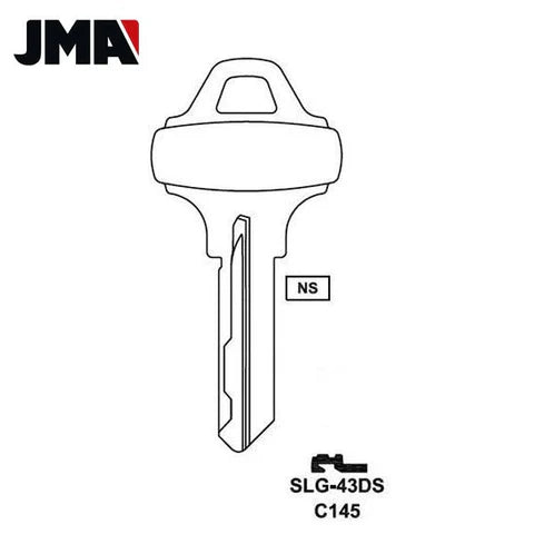 (JMA) SLG-43DS Schlage SCH / C145 6-Pin Key – Brass