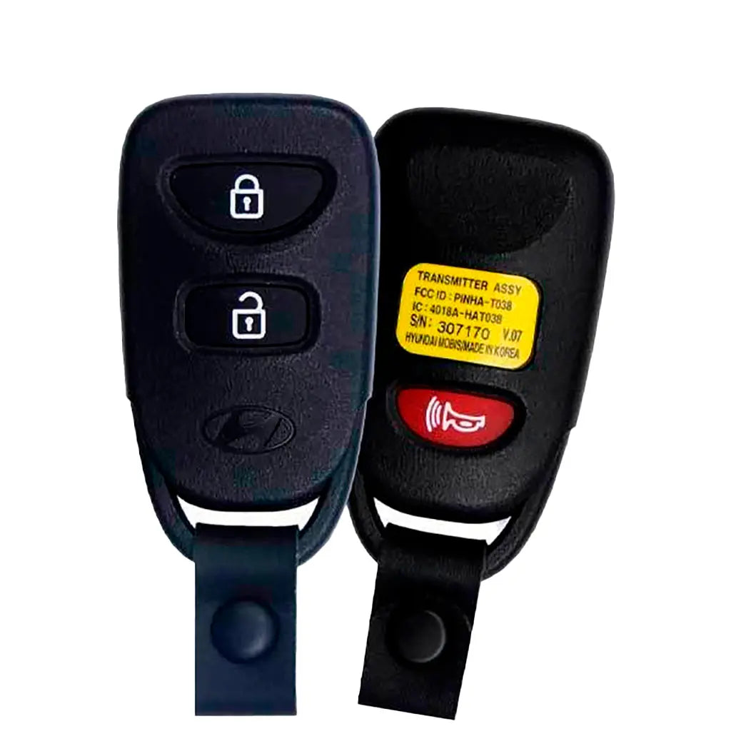 2007-2012 (OEM Refurb) Keyless Entry Remote Hyundai Accent / Santa Fe | PN: 95411-0W100 / PINHA -T038