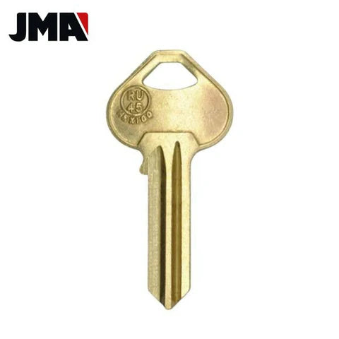 (JMA) RUS-4E Corbin Russwin RU45 / 1011D1 5-Pin Key – Brass Hover Image