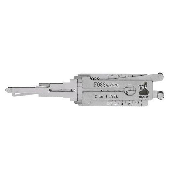 Original Lishi - H75 FO38 Ford - 8-Cut - 2-in-1 Pick  Decoder