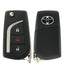 2020-2022 Toyota C-HR / 3-Button Remote Flip Key / PN: 89070-10082  / MOZB3F2F2L (OEM)