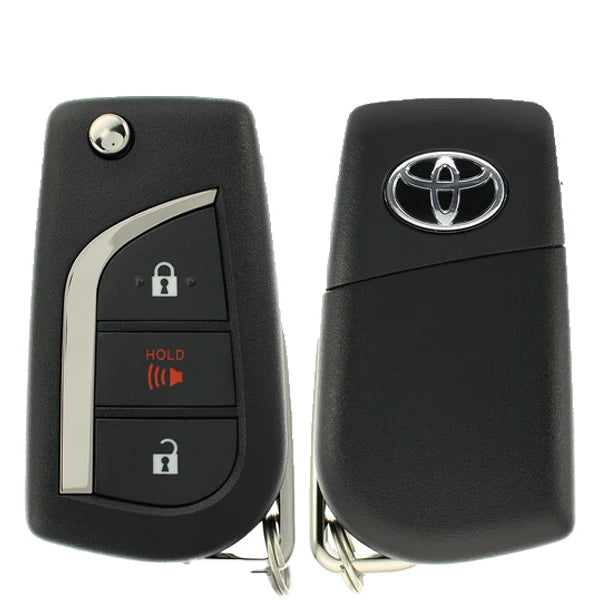 2020-2022 Toyota C-HR / 3-Button Remote Flip Key / PN: 89070-10082  / MOZB3F2F2L (OEM) Hover Image