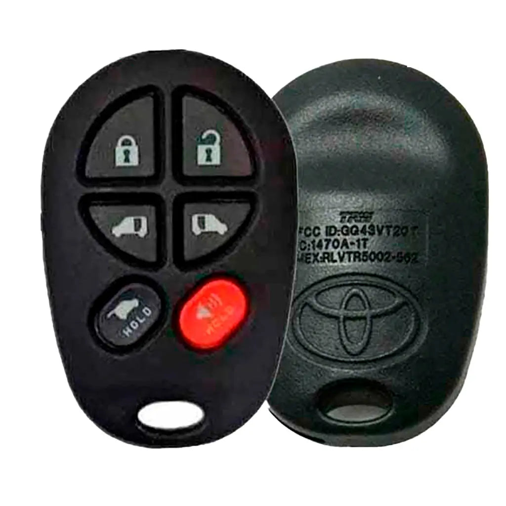 2004-2018 (OEM Refurb) Keyless Entry Remote for Toyota Sienna | PN: 89742-AE051 / GQ43VT20T