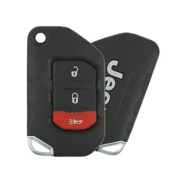 2018-2024 (OEM) Remote Flip Keys for Jeep  Wrangler  | PN: 68416782AA | OHT1130261