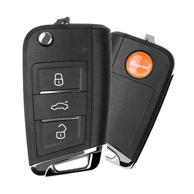 Xhorse - XEMQB1EN - Universal Flip Key Super Remote - MQB Style - 3-Button Hover Image