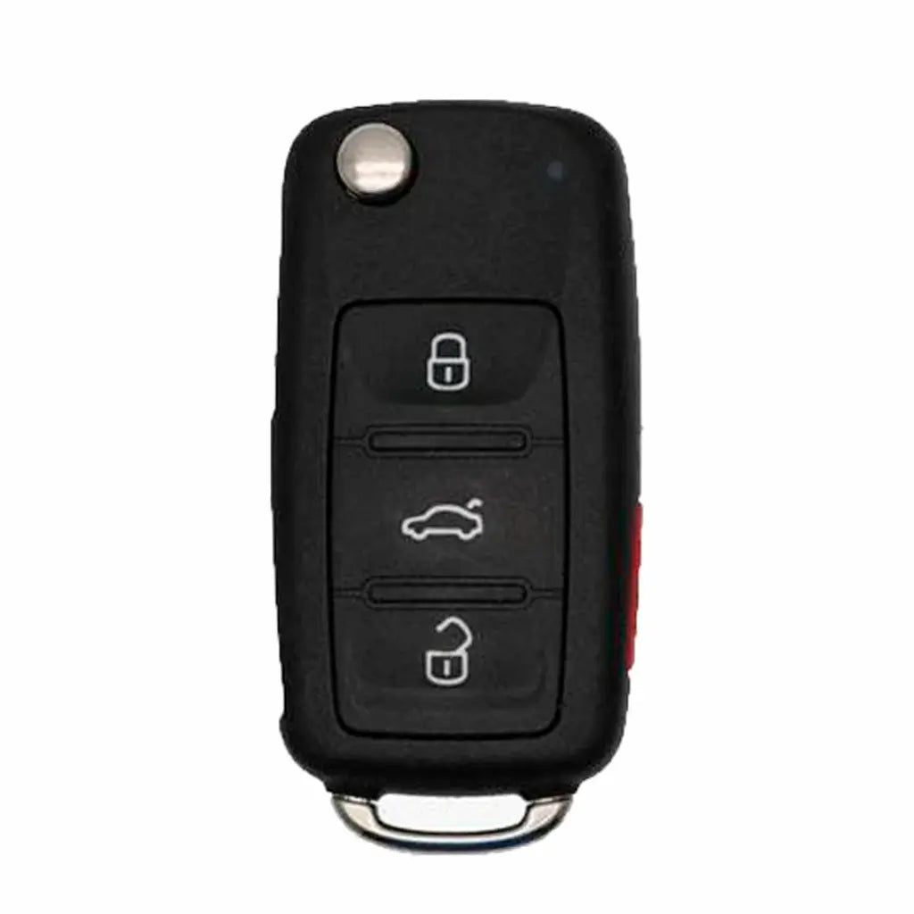 2004-2008 (OEM Refurb) Remote Flip Key for Volkswagen Touareg | PN: KR55WK45022 / KR55WK45032