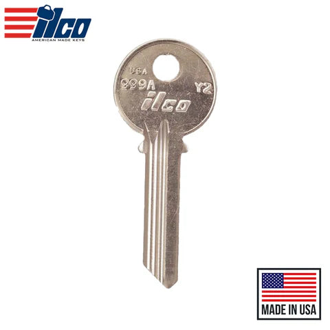 (ILCO) 999A-Y2 Ilco Yale Key – Brass Hover Image