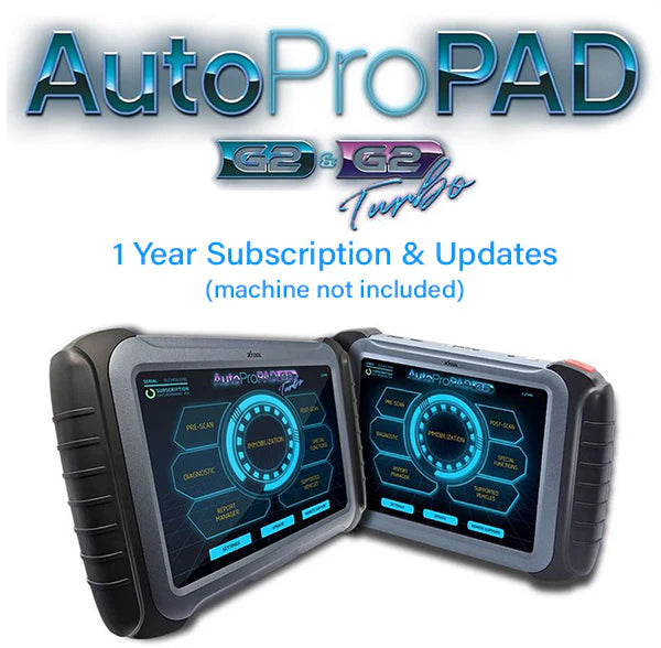 Xtool - AutoProPAD G2 - G2 Turbo - 1-YearService Subscription