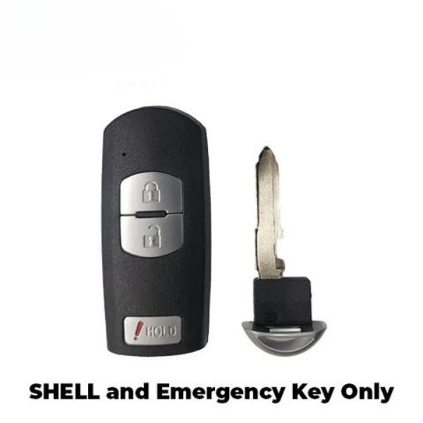2010-2019 (AFTERMARKET) Smart Key Shell for Mazda - Toyota CX-3 - Yaris | PN: KDY3-67-5DY, KD33-67-5RY, 89904-WB004, DDY6-67-5DY Hover Image