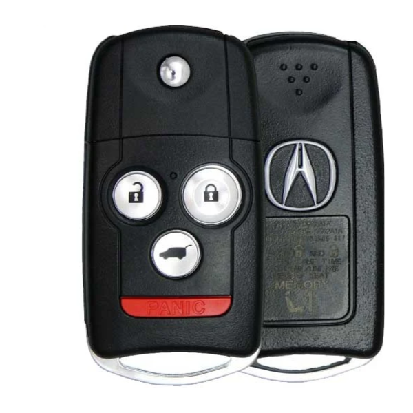 2007-2013 Acura MDX / 4-Button Flip Key / PN: 35111-STX-326 / N5F0602A1A (Driver 1) (OEM) Hover Image