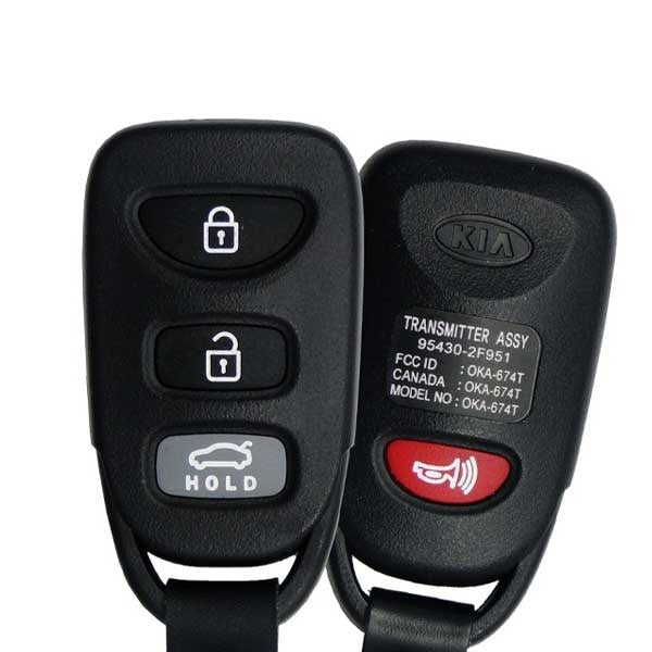 2007-2009 (OEM REFURB) Remote Keyless Entry for Kia  Spectra  | PN: 95430-2F951 | OKA-674T