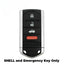 2009-2014 (AFTERMARKET) Smart Key Shell for Acura TL | PN: 72147-TK4-A71 - 72147-TK4-A81