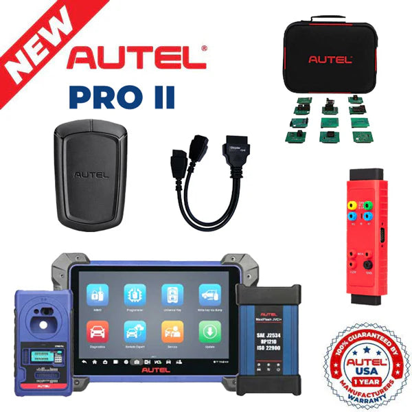 Autel - IM608 PRO II + G-BOX2 + APB112 + IMKPA + Chrysler Bypass Cable - Complete Automotive Key Programming Bundle Hover Image